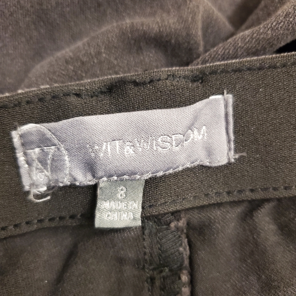 Wit & Wisdom Bootcut Jeans Black Denim High Rise Comfort Stretch Size 8 - Picture 4 of 10